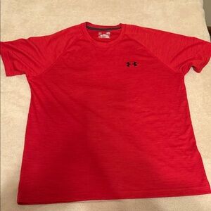Under Armour Men's Vibrant Red Short Sleeve Tee